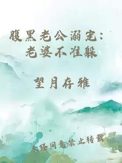 腹黑老公溺宠：老婆不准躲