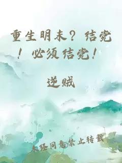 重生明末？结党！必须结党！